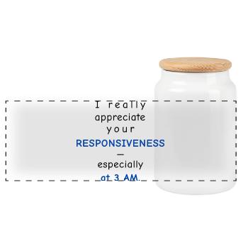 Baby Performance Review - Responsiveness - Panorama Keksdose mit Holzdeckel - Weiß - Vorne