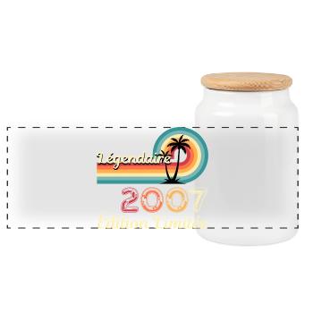 Legendary 2007, Limited Edition - Panorama Keksdose mit Holzdeckel - Weiß - Vorne