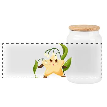 Twinki l'étoile découvre le joli muguet  - Boîte à biscuits avec couvercle en bois - blanc - Devant