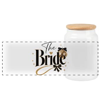 Le Club des Mariées - Boule Disco ! - Boîte à biscuits avec couvercle en bois - blanc - Devant