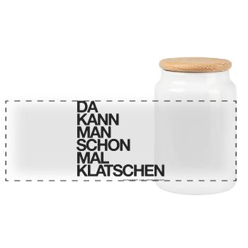 FACHKRAFT AUS LEIDENSCHAFT - Panorama Keksdose mit Holzdeckel - Weiß - Vorne
