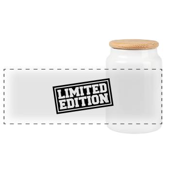 Limited Edition - Panorama Keksdose mit Holzdeckel - Weiß - Vorne