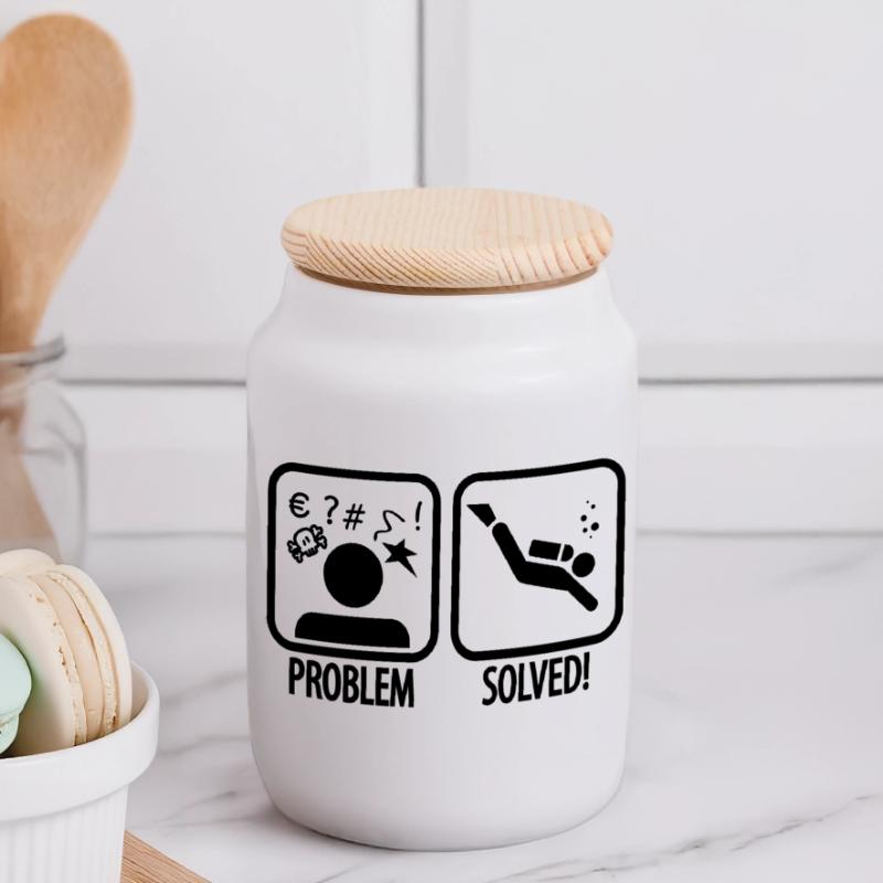 Diving: Problem - Solved! Panorama Keksdose mit Holzdeckel