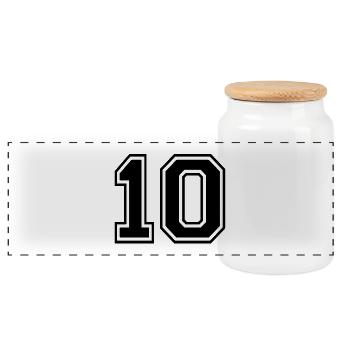 10 - Rugby-Style Sportswear - Trikot Shirt Motiv - Panorama Keksdose mit Holzdeckel - Weiß - Vorne