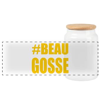 NOËL. ANNEE. ANNIVERSAIRE. RETRAITE. FÊTE DES PERE - Boîte à biscuits avec couvercle en bois - blanc - Devant