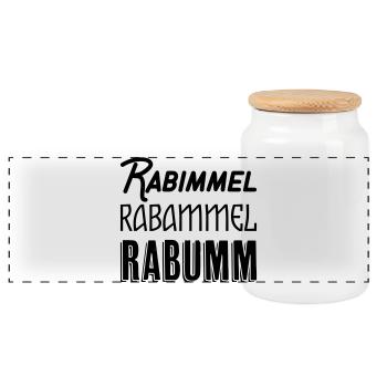 Chemise Rabimmel Rabammel Rabumm - Boîte à biscuits avec couvercle en bois - blanc - Devant