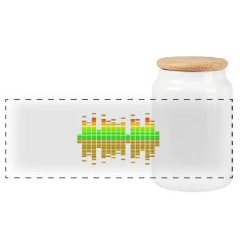 equalizer - Panorama Keksdose mit Holzdeckel - Weiß - Vorne