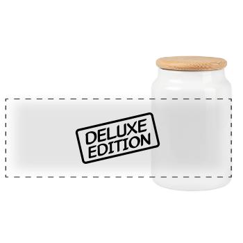deluxe_edition - Boîte à biscuits avec couvercle en bois - blanc - Devant