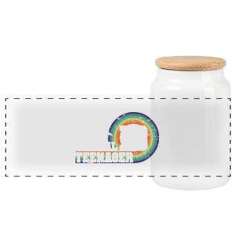 Adolescent officiel 13, cadeau cool 13e anniversaire - Boîte à biscuits avec couvercle en bois - blanc - Devant