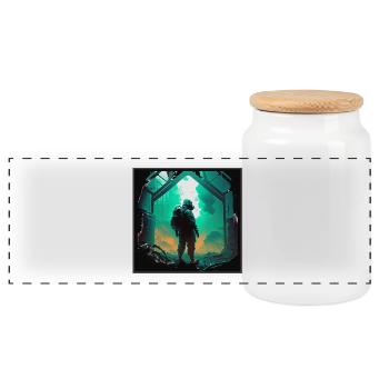 Laboratoire de l’Apocalypse - Boîte à biscuits avec couvercle en bois - blanc - Devant