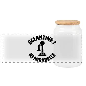 la septième compagnie, film culte, 7ème compagnie - Boîte à biscuits avec couvercle en bois - blanc - Devant