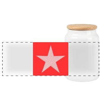 NOËL. ANNEE. ANNIVERSAIRE. RETRAITE. FÊTE. COEUR. - Boîte à biscuits avec couvercle en bois - blanc - Devant