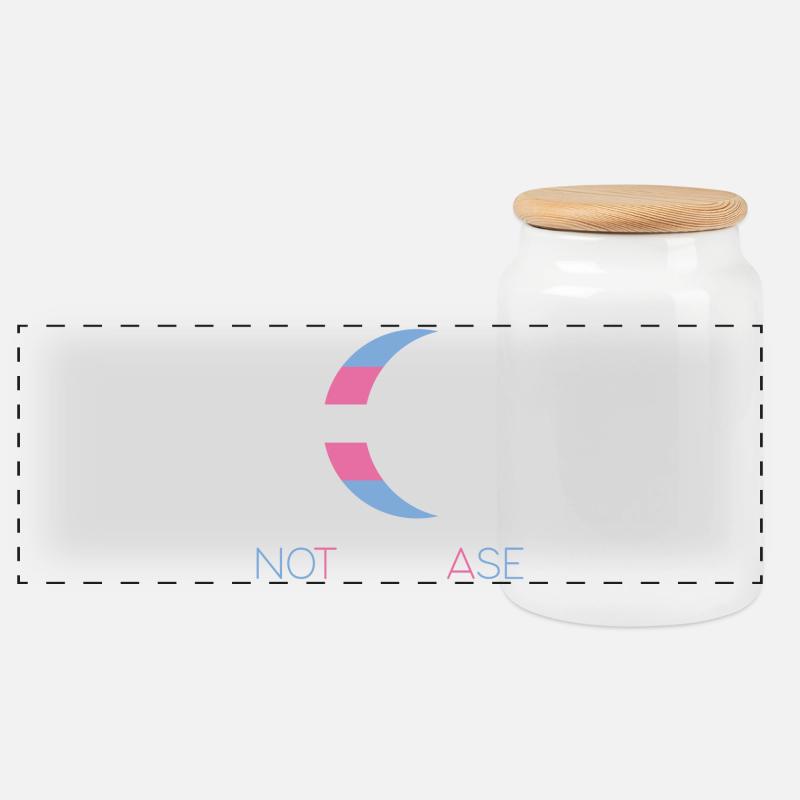 LGBTQ Pride Month - Not a Phase - Transgender - Panoramic Cookie Jar with Wooden Lid - white