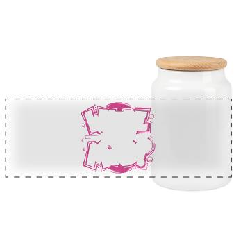Where is my Mind | Cooles Streetwear-Typo-Design - Panorama Keksdose mit Holzdeckel - Weiß - Vorne