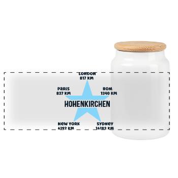 Hohenkirchen Mer Baltique Vacances Mecklembourg - Boîte à biscuits avec couvercle en bois - blanc - Devant