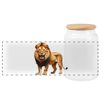 Loewe - Boîte à biscuits avec couvercle en bois - blanc - Devant