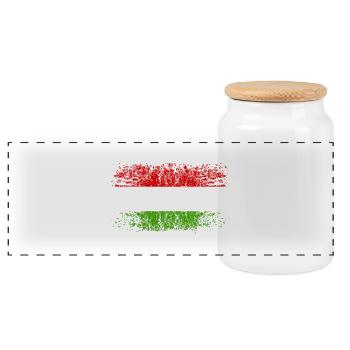 Ungarn 002 AllroundDesigns - Panorama Keksdose mit Holzdeckel - Weiß - Vorne