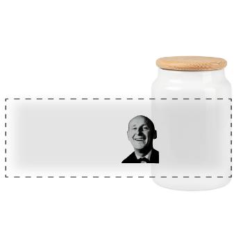 L'eau ferrugineuse, oui ! - Boîte à biscuits avec couvercle en bois - blanc - Devant