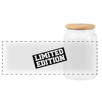 limited_edition - Panorama Keksdose mit Holzdeckel - Weiß - Vorne