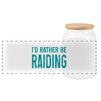 plutôt faire du raid sur l’Artboard 1 - Boîte à biscuits avec couvercle en bois - blanc - Devant