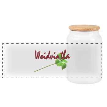 Waldviertel Bonheur - Boîte à biscuits avec couvercle en bois - blanc - Devant