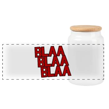 RedBlaa - Boîte à biscuits avec couvercle en bois - blanc - Devant