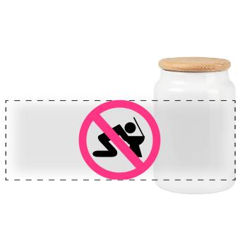 2541614 14674868 alcool - Boîte à biscuits avec couvercle en bois - blanc - Devant