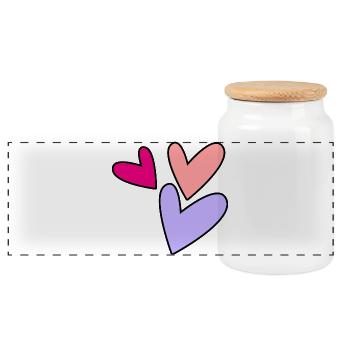 NOËL. ANNEE. ANNIVERSAIRE. RETRAITE. PAPA. MAMAM. - Boîte à biscuits avec couvercle en bois - blanc - Devant