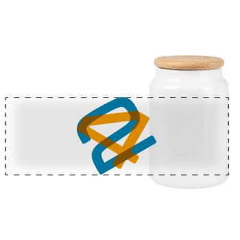 42 - The Answer to Everything - Panoramic Cookie Jar with Wooden Lid - white - Front