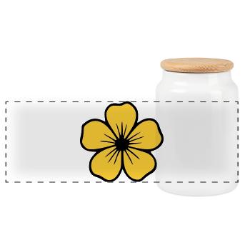 Cadeau pour la fête des mères : Idée de cadeau pour la fête des mères - Boîte à biscuits avec couvercle en bois - blanc - Devant
