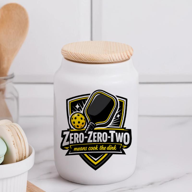 Conception de la victoire Zero-Zero-Zero-Two Boîte à biscuits avec couvercle en bois