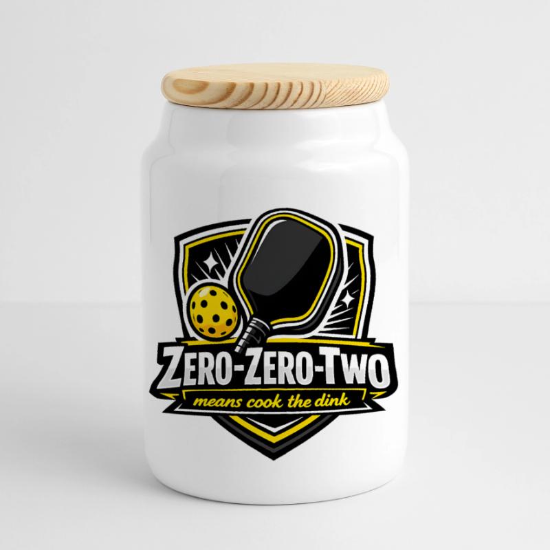 Conception de la victoire Zero-Zero-Zero-Two Boîte à biscuits avec couvercle en bois