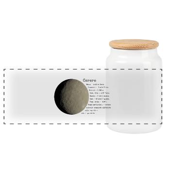 cerere - Boîte à biscuits avec couvercle en bois - blanc - Devant