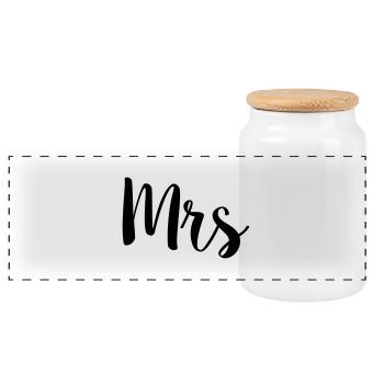 mrs simple - Panorama Keksdose mit Holzdeckel - Weiß - Vorne