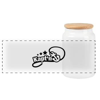 anker_kapitaen_1_f1 - Boîte à biscuits avec couvercle en bois - blanc - Devant