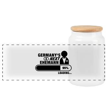 germanys_next_ehemann_f1 - Panorama Keksdose mit Holzdeckel - Weiß - Vorne
