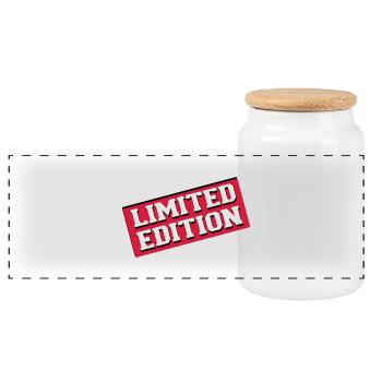 limited_edition02 - Panorama Keksdose mit Holzdeckel - Weiß - Vorne