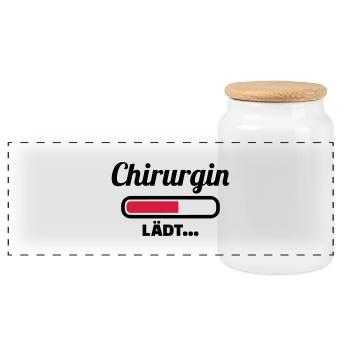 Chirurgin - Panorama Keksdose mit Holzdeckel - Weiß - Vorne