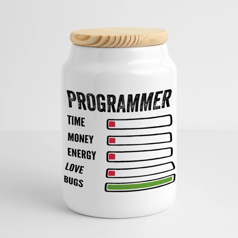 Entwickler Humor Programmierer Programmierer Programmierer Panorama Keksdose mit Holzdeckel