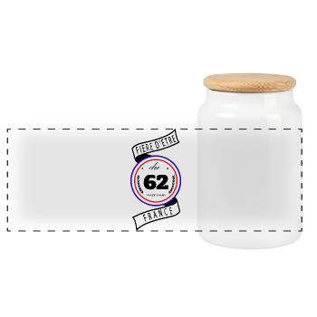 Fière D'être Du 70 Haute-Saône France - Boîte à biscuits avec couvercle en bois - blanc - Devant