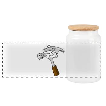 Hammer Tag T-Shirt - Panorama Keksdose mit Holzdeckel - Weiß - Vorne