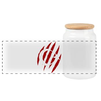 Turkey Türkiye Istanbul Ankara Mosque Türkin Türk - Panoramic Cookie Jar with Wooden Lid - white - Front