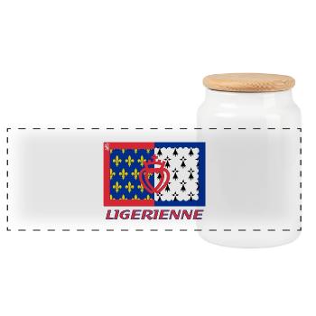 Ligérienne - Panorama Keksdose mit Holzdeckel - Weiß - Vorne