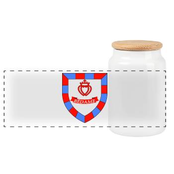 bédame vendeen - Boîte à biscuits avec couvercle en bois - blanc - Devant