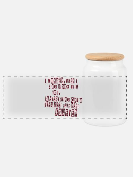 Everlong Lyrics - Panorama Keksdose mit Holzdeckel - Weiß