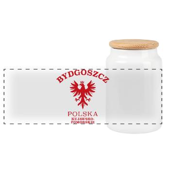 BYDGOSZCZ Polen Polska Poland - Panorama Keksdose mit Holzdeckel - Weiß - Vorne