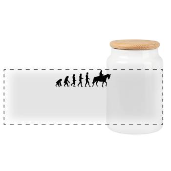 Chevaux islandais Amour du cheval Fan de chevaux Galop - Boîte à biscuits avec couvercle en bois - blanc - Devant