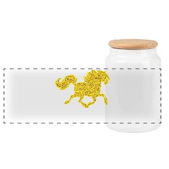 Cheval Amour Chevaux Cool Chevaux Islandais Cheval Fou - Boîte à biscuits avec couvercle en bois - blanc - Devant