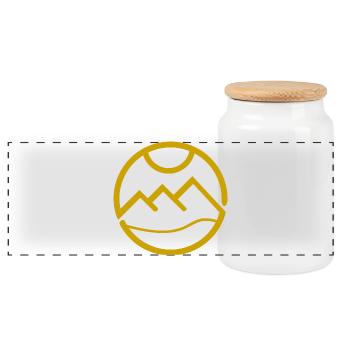 Egypte Egypte Le Caire Vacances d’été Idée cadeau - Boîte à biscuits avec couvercle en bois - blanc - Devant