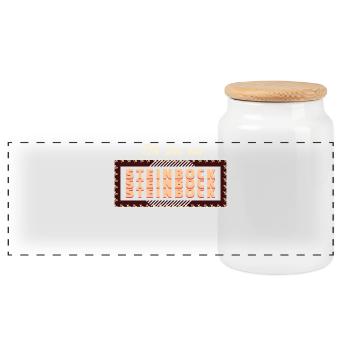 Cool Horoskop Statement Steinbock Aberglaube - Panorama Keksdose mit Holzdeckel - Weiß - Vorne